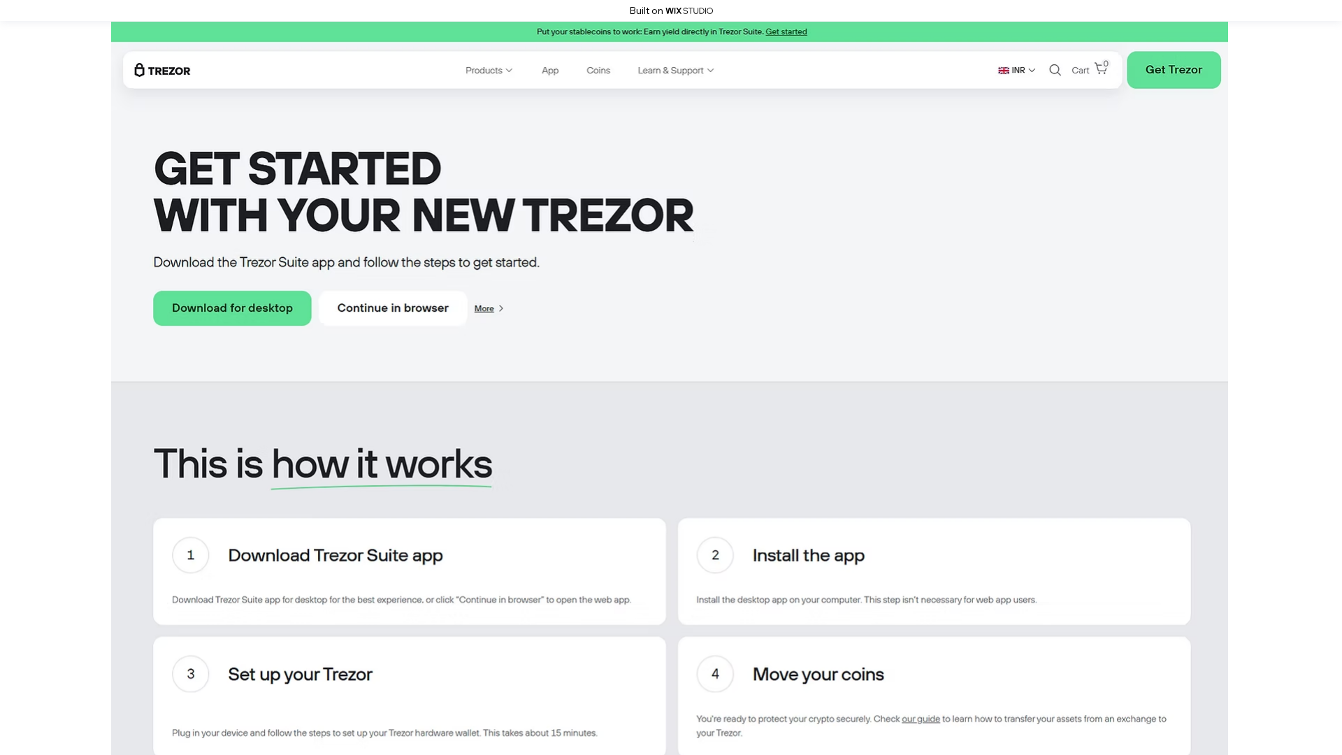 Screenshot of startsuit-appcdn.wixstudio.com