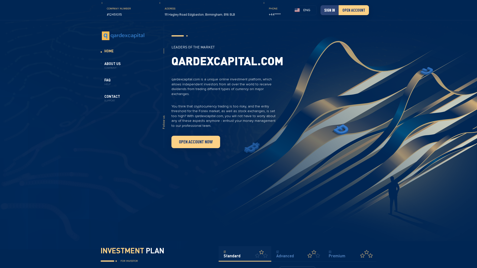 Screenshot of qardexcapital.com