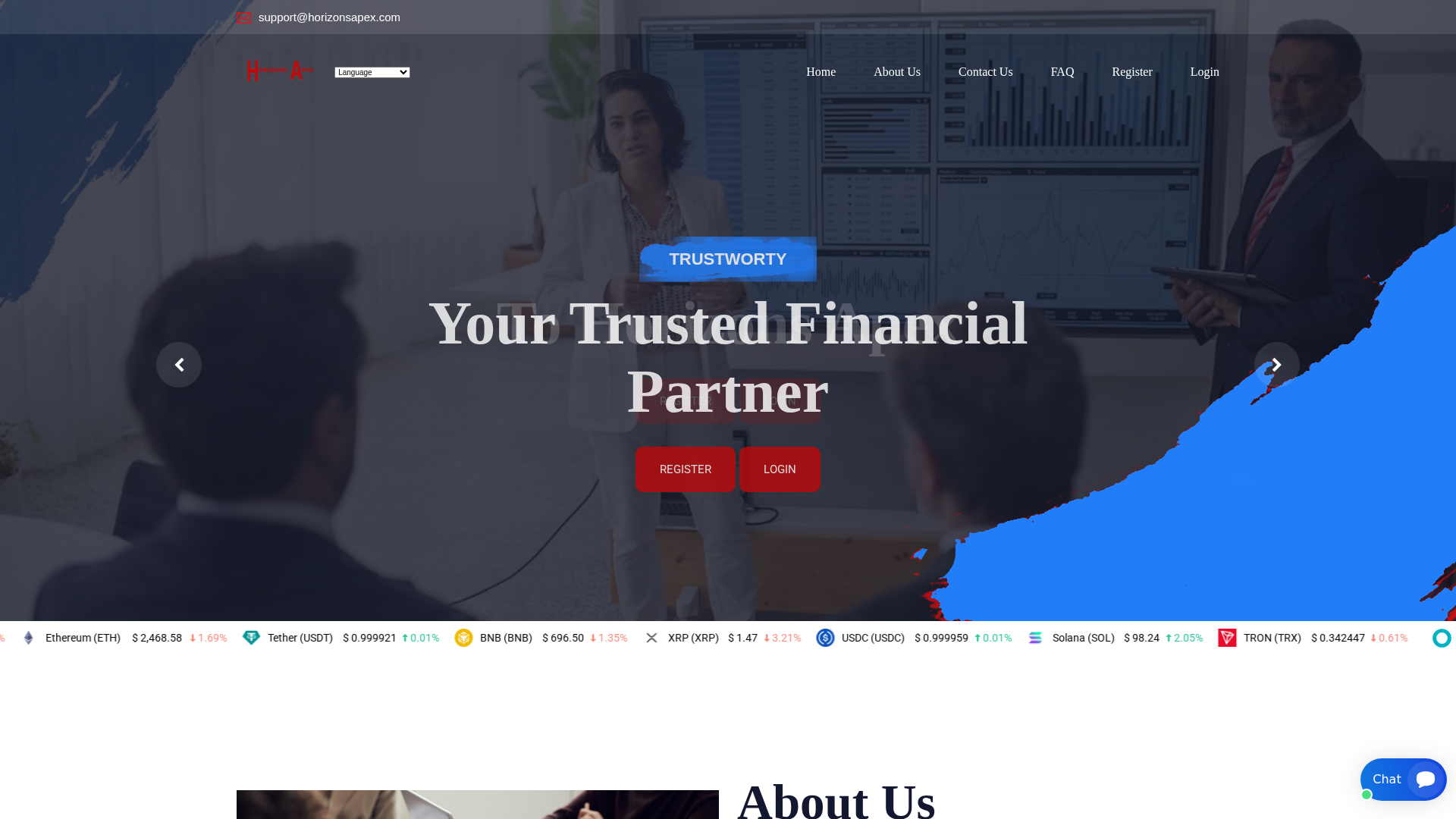 Screenshot of horizonsapex.com