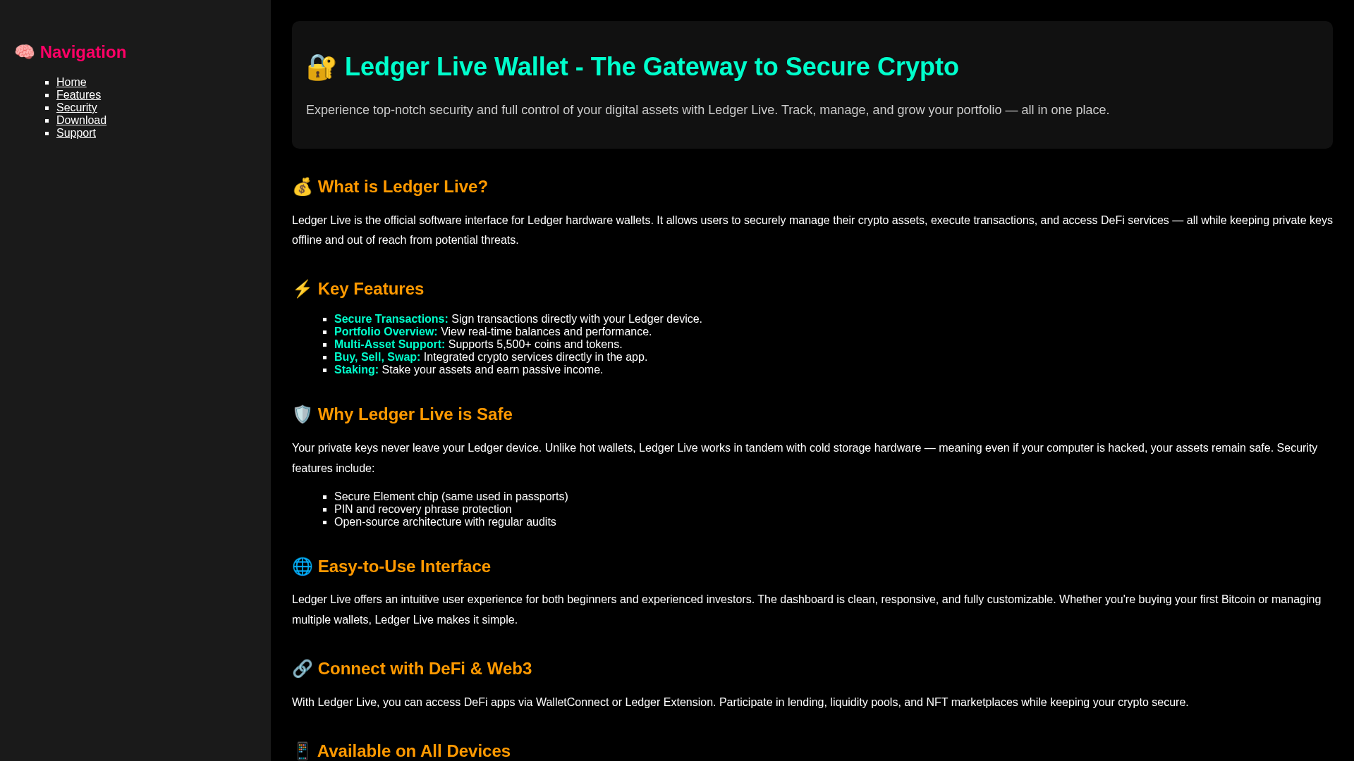 Screenshot of portal-ledgr-live-wallet.pages.dev