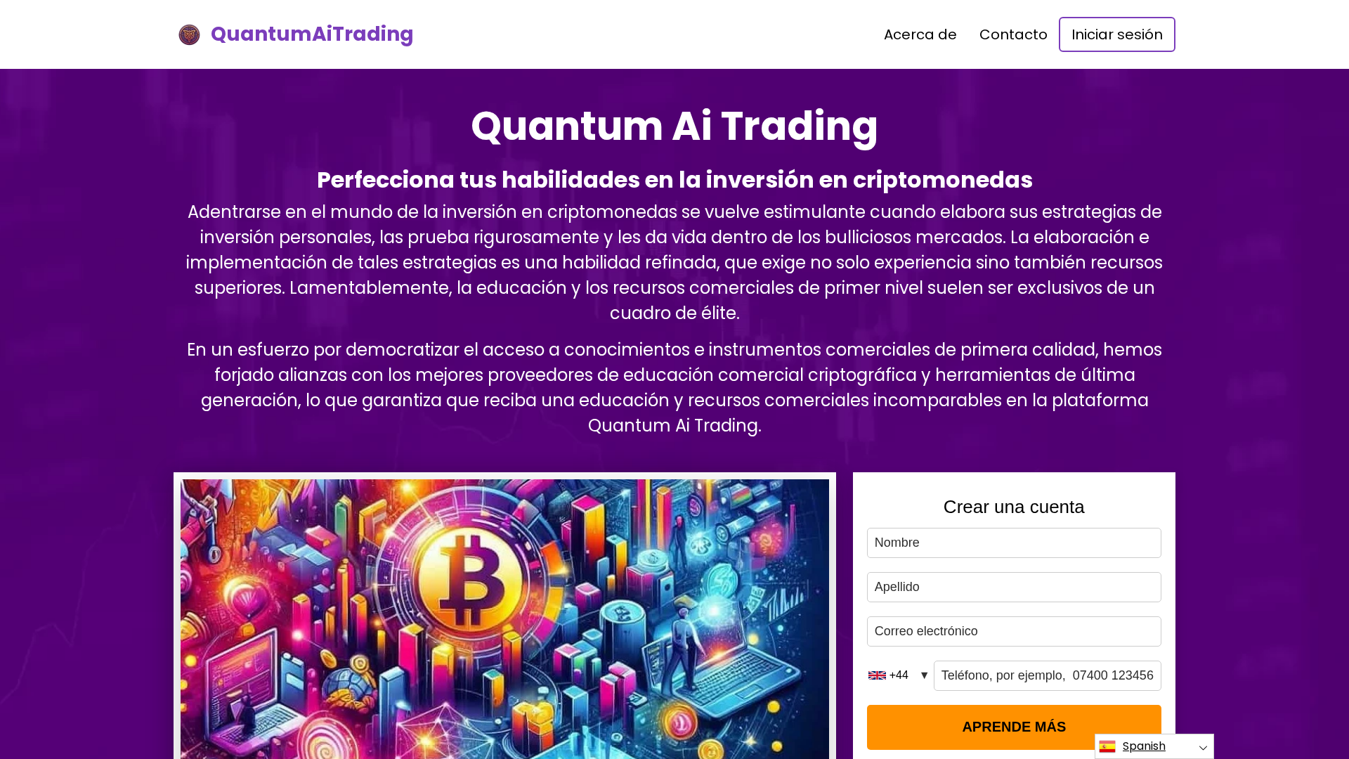 Screenshot of quantumaitrading.app