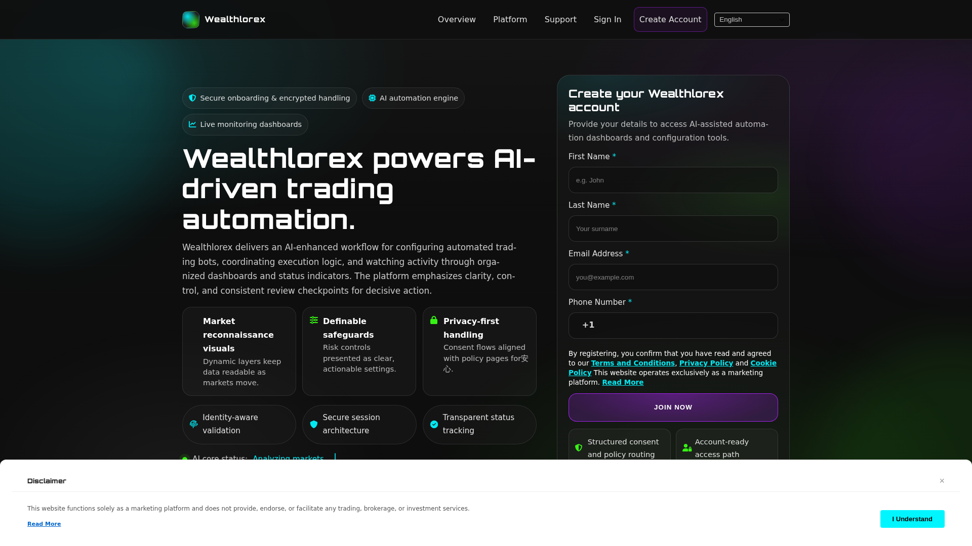 Screenshot of wealthlorex-app.click