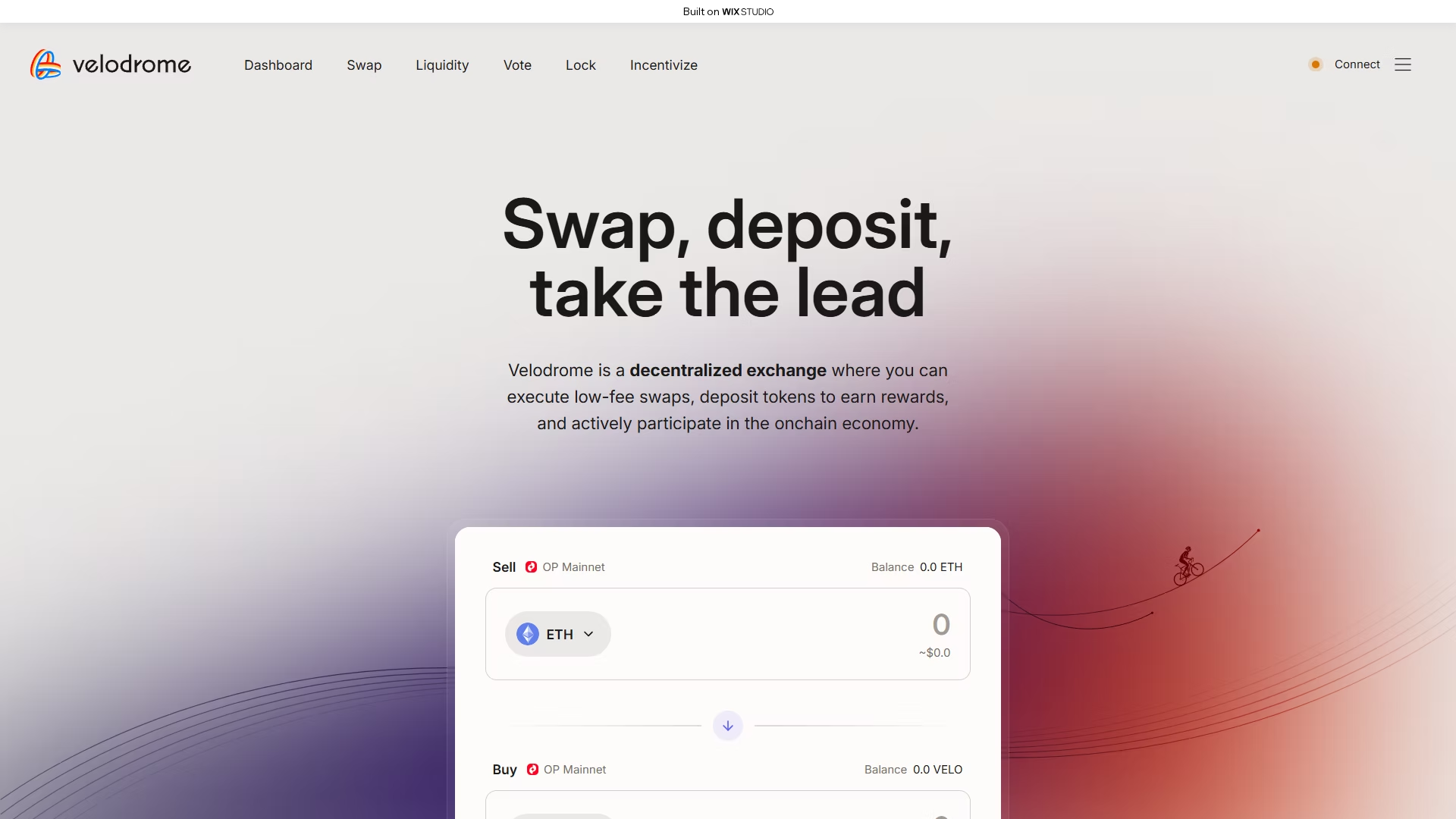 Screenshot of velodrome-nav.wixstudio.com