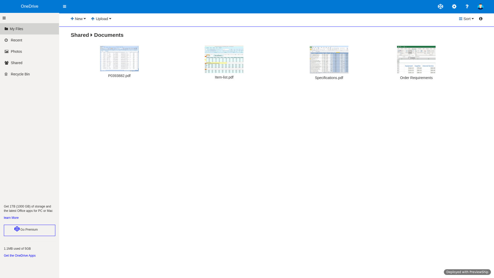 Screenshot of onedrive-2.previewship.net