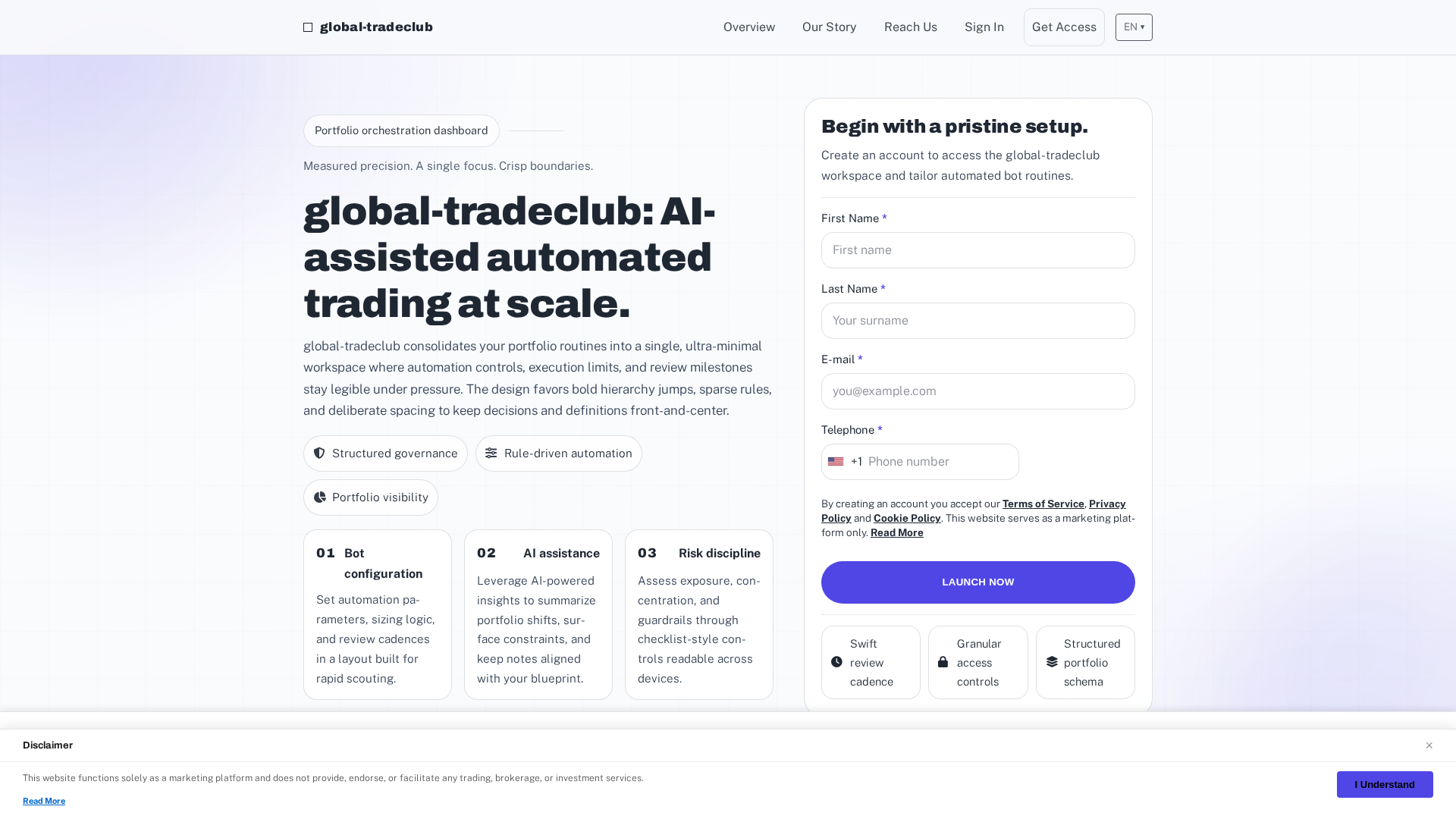 Screenshot of global-tradeclub.com