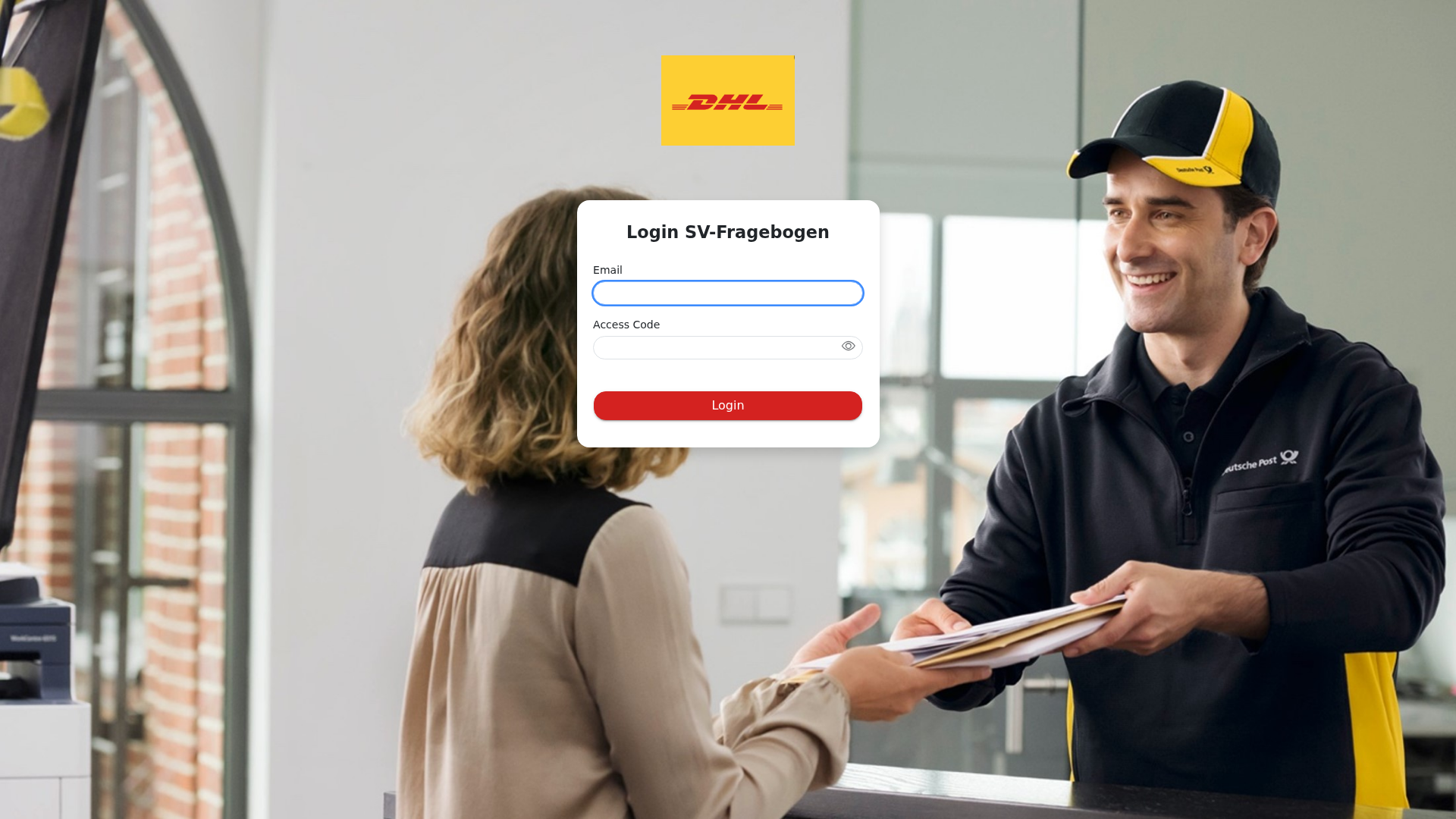 Screenshot of dhlsiprod.eu23.smartcommunications.cloud