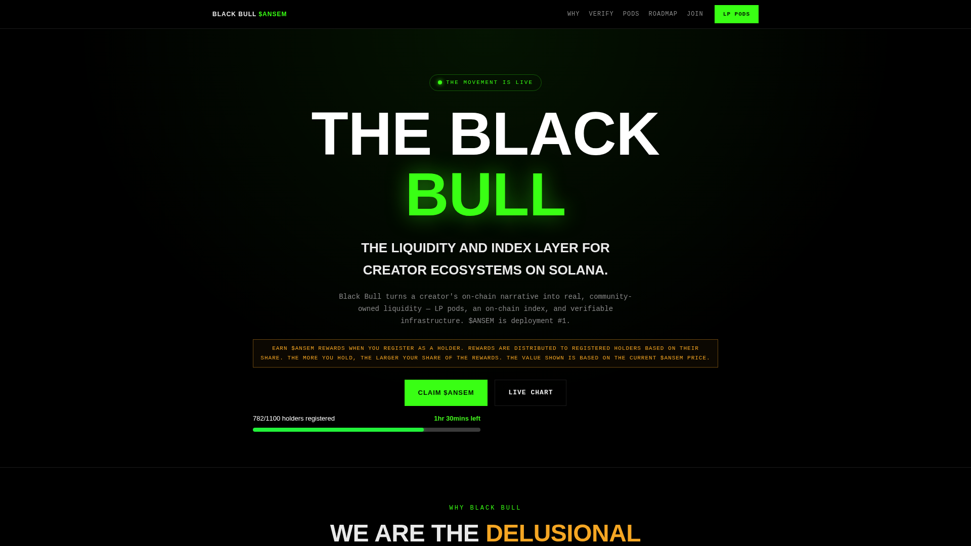 Screenshot of blackbullonsol.fun