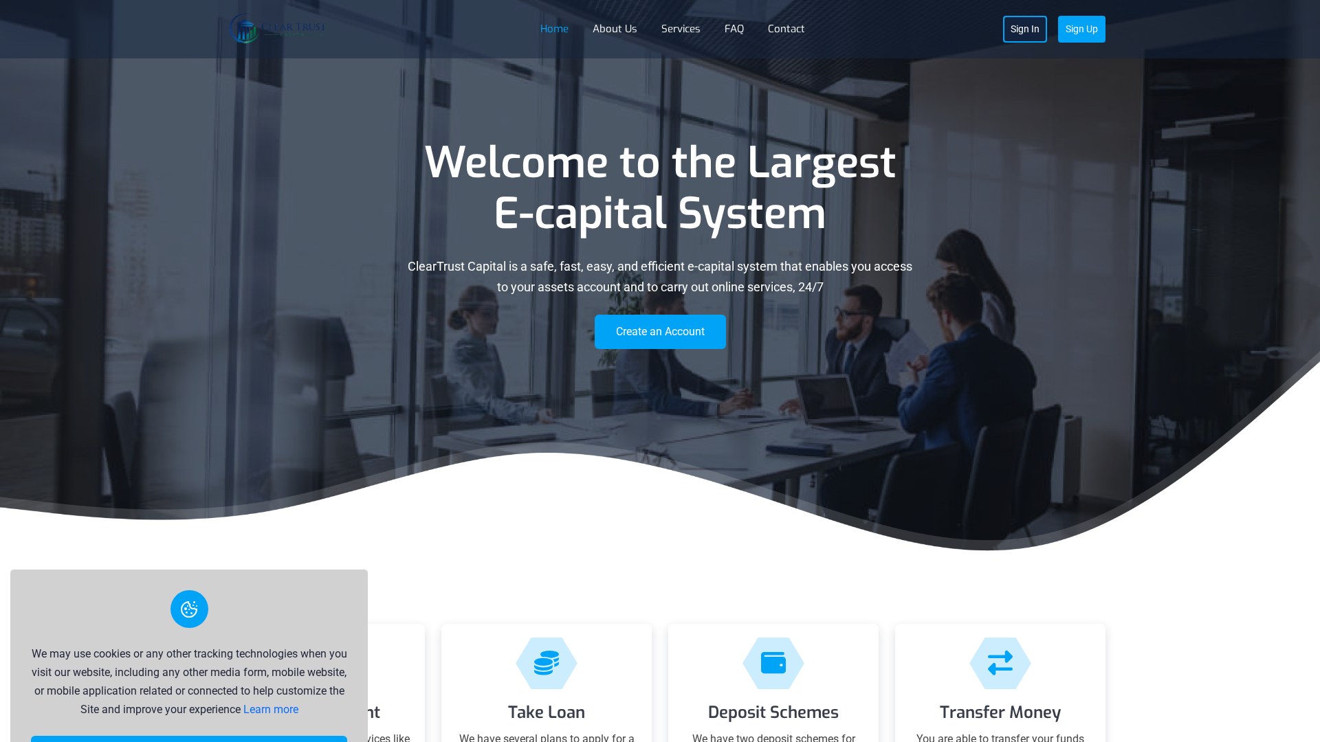 Screenshot of cleartrustf.com