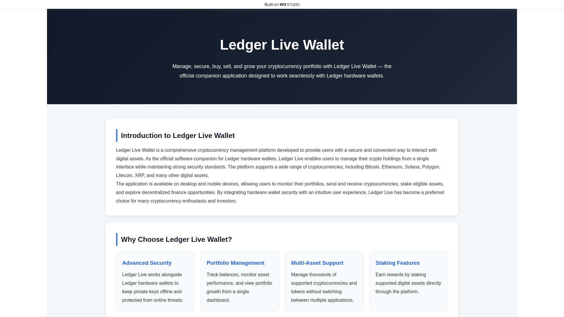 Screenshot of startad-lives.wixstudio.com