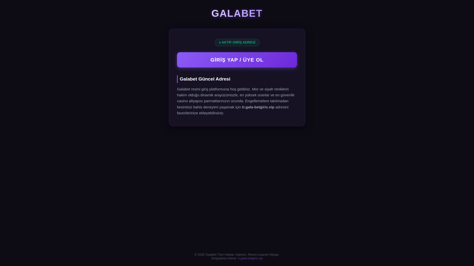 Screenshot of tr.gala-betgiris.vip