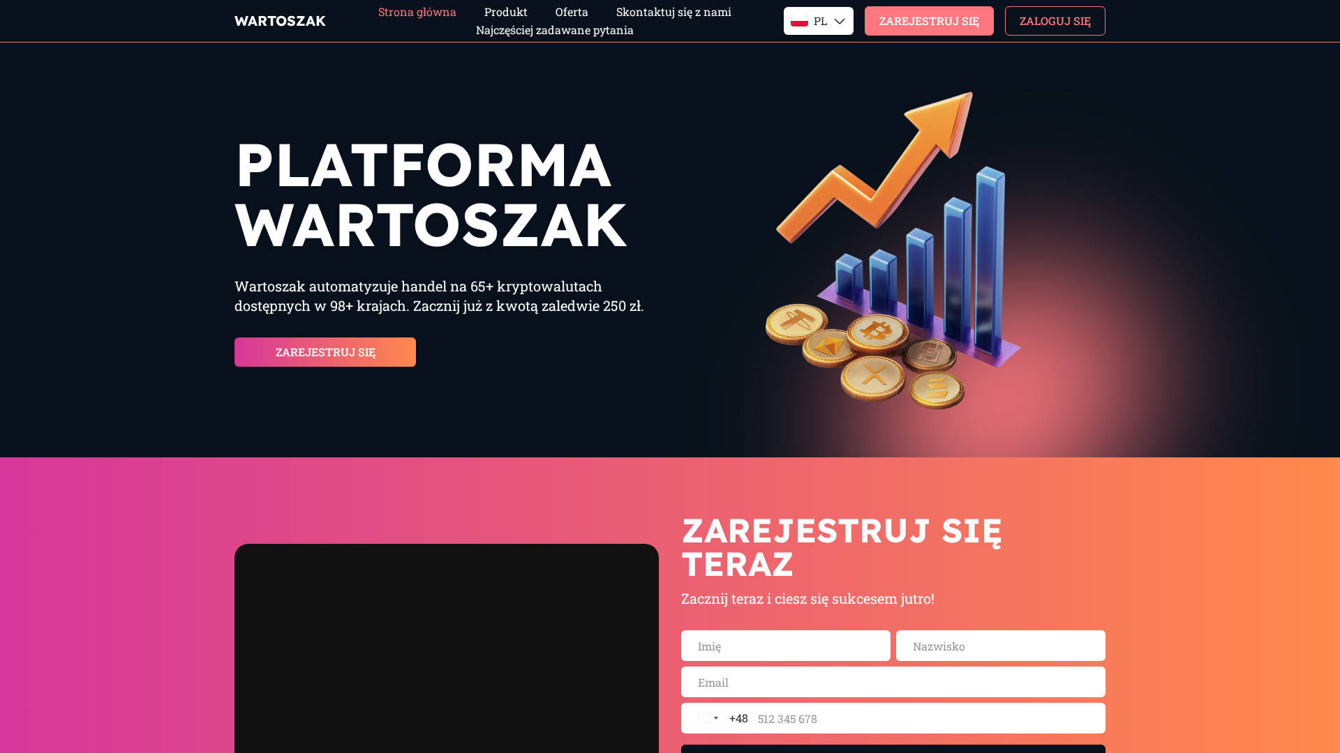 Screenshot of wartoszak.com