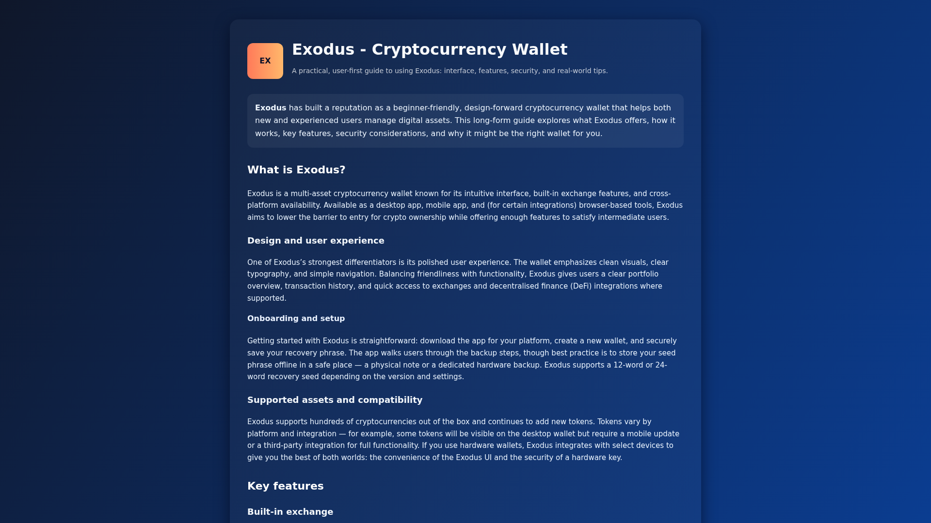 Screenshot of exoduswalletcc.pages.dev