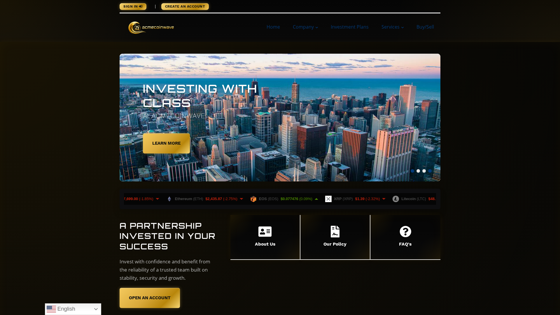 Screenshot of acmecoinwave.org