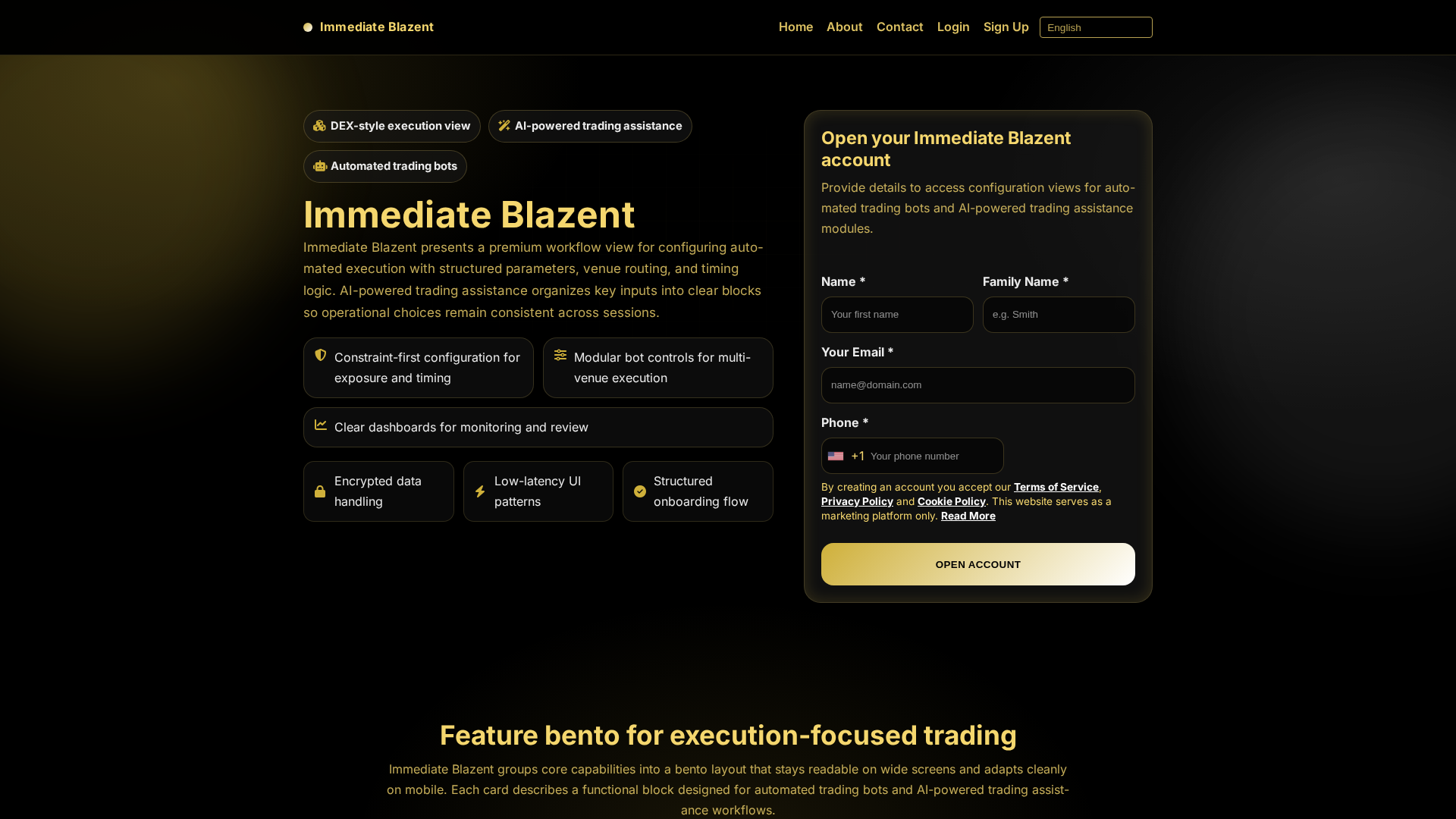 Screenshot of immediateblazentsoftware.com