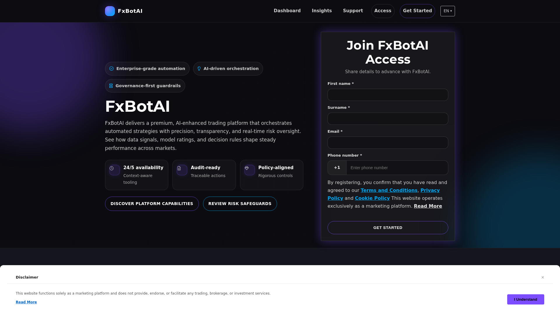 Screenshot of fxbot-ai-tech.com