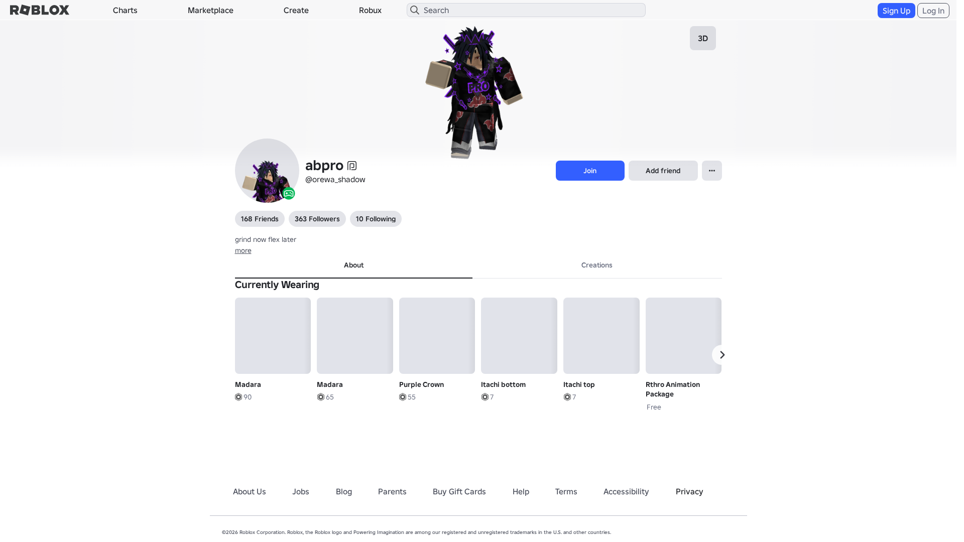 Screenshot of www.roblox.com.ml