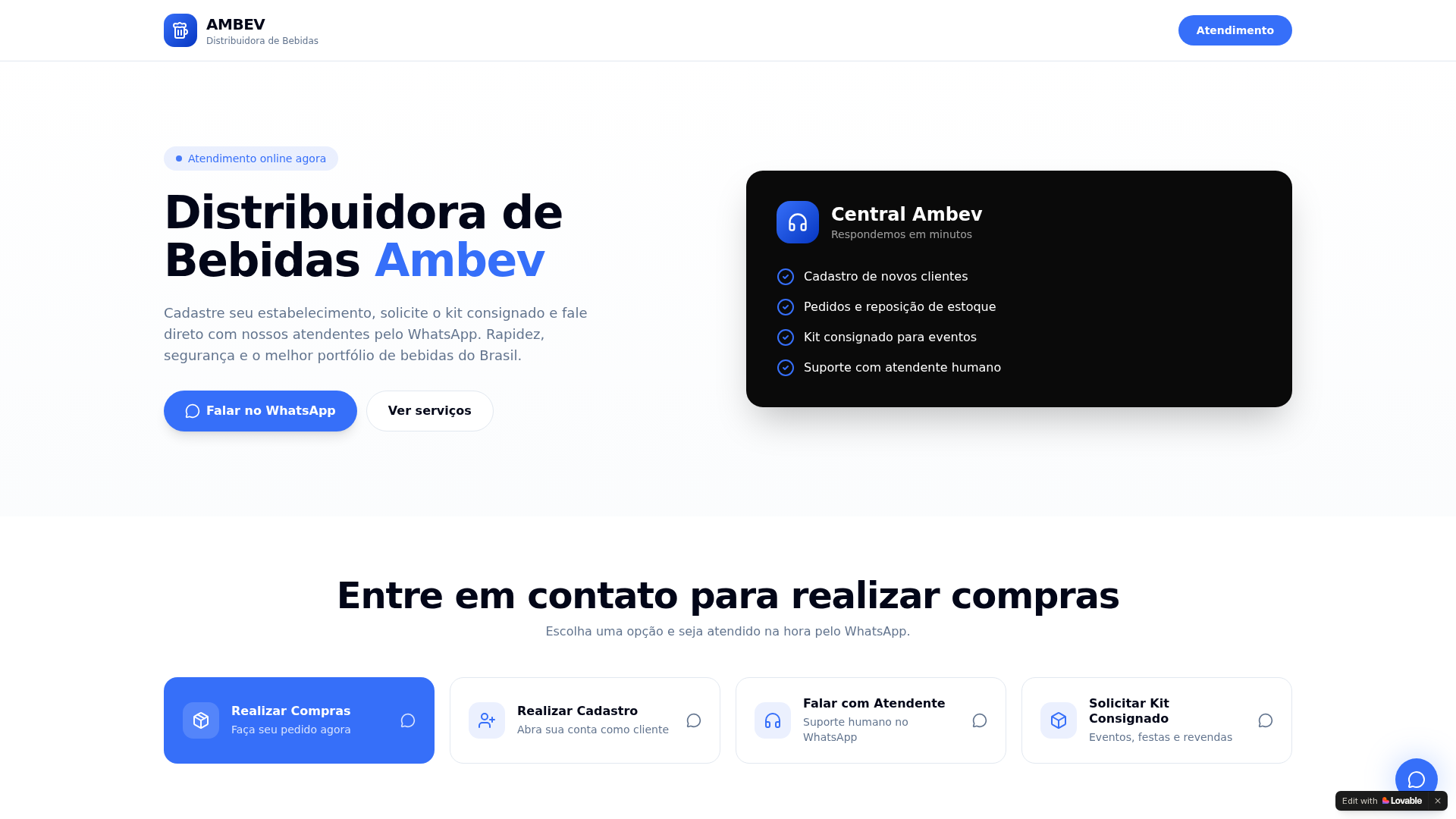 Screenshot of ambav-cheers-hub.lovable.app