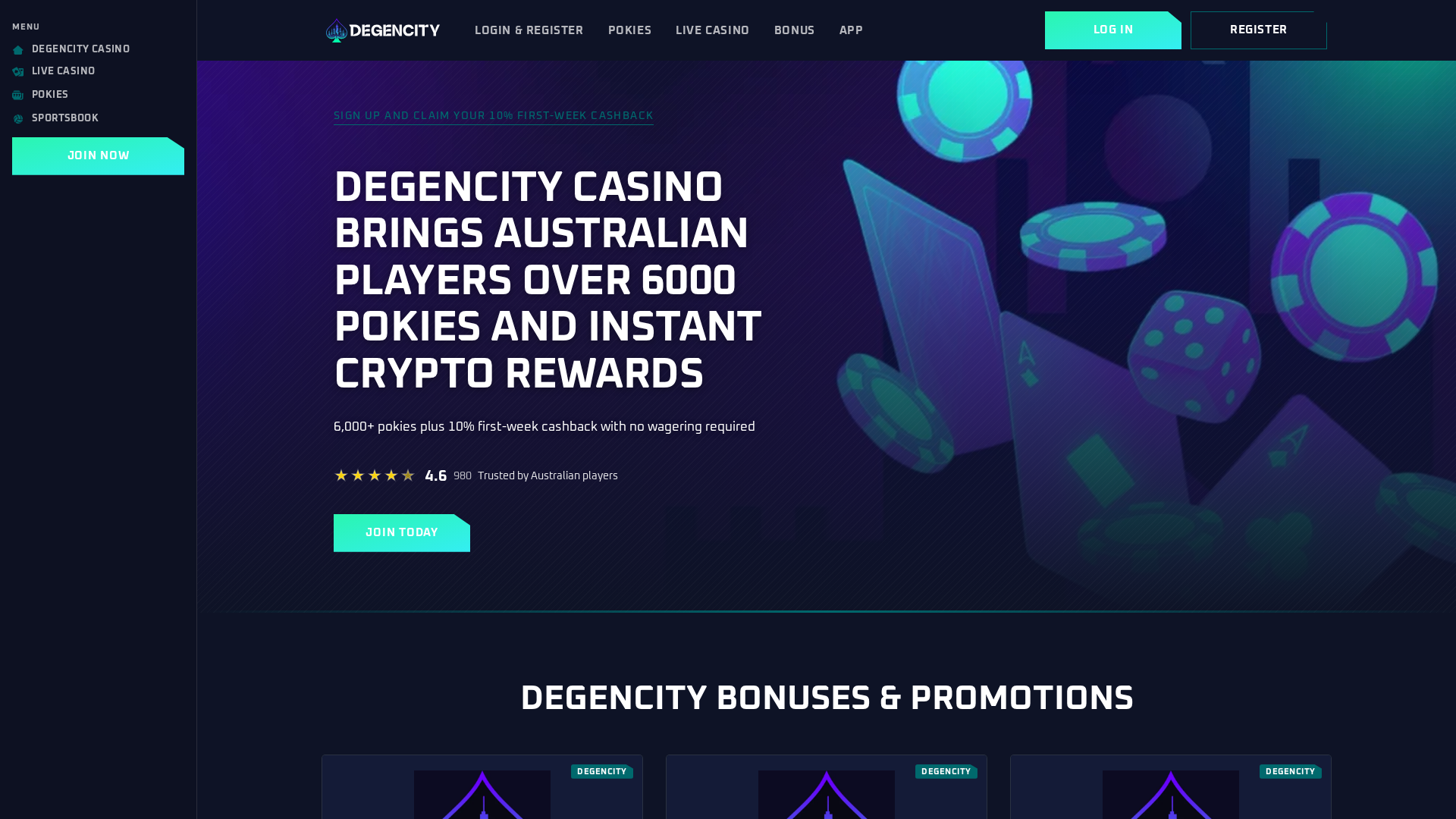 Screenshot of degenxcity.com
