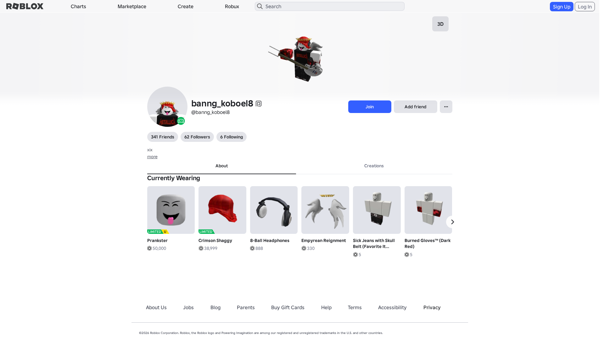 Screenshot of www.roblox.com.ml