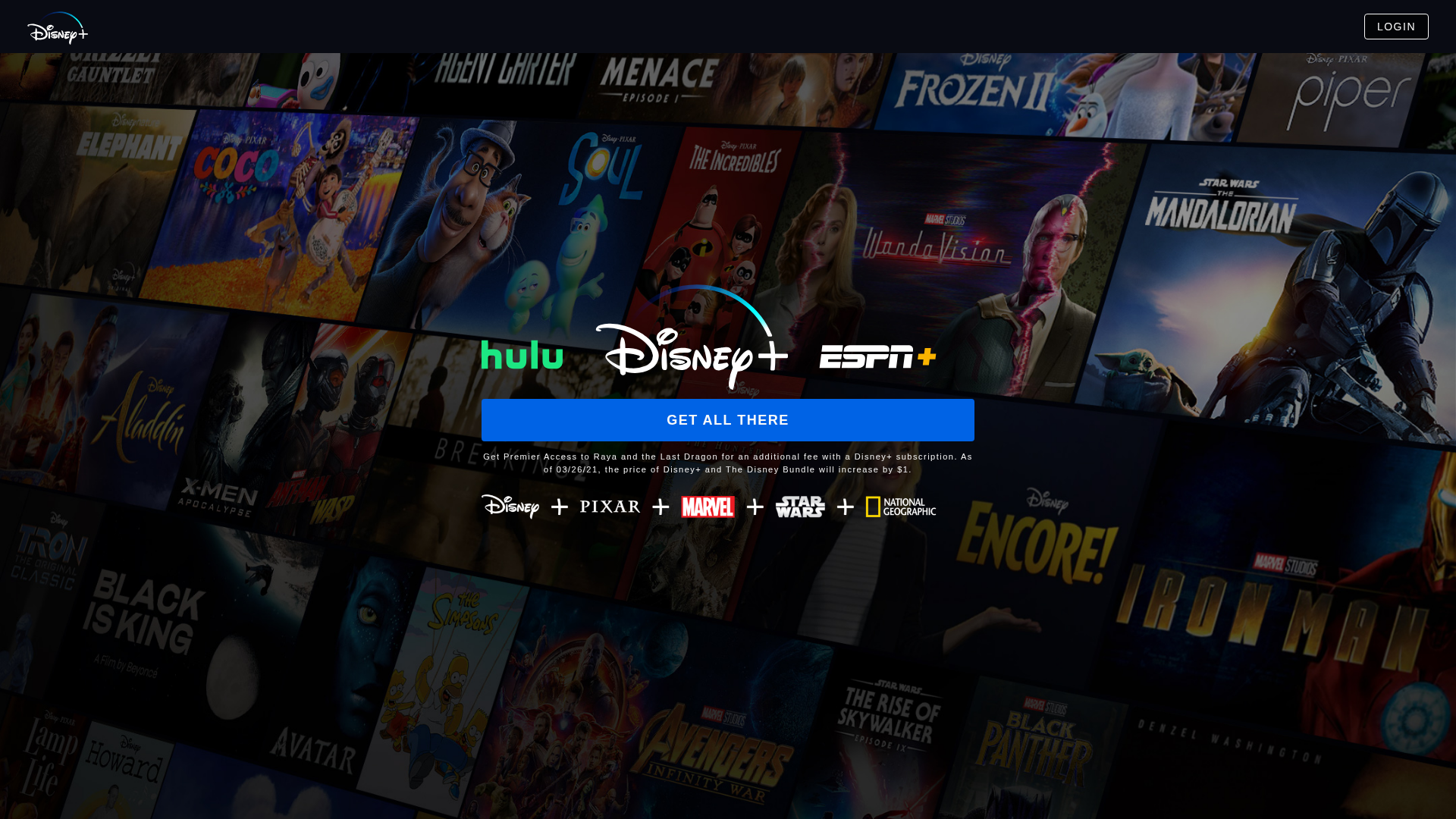 Screenshot of plus-disney-clone.netlify.app