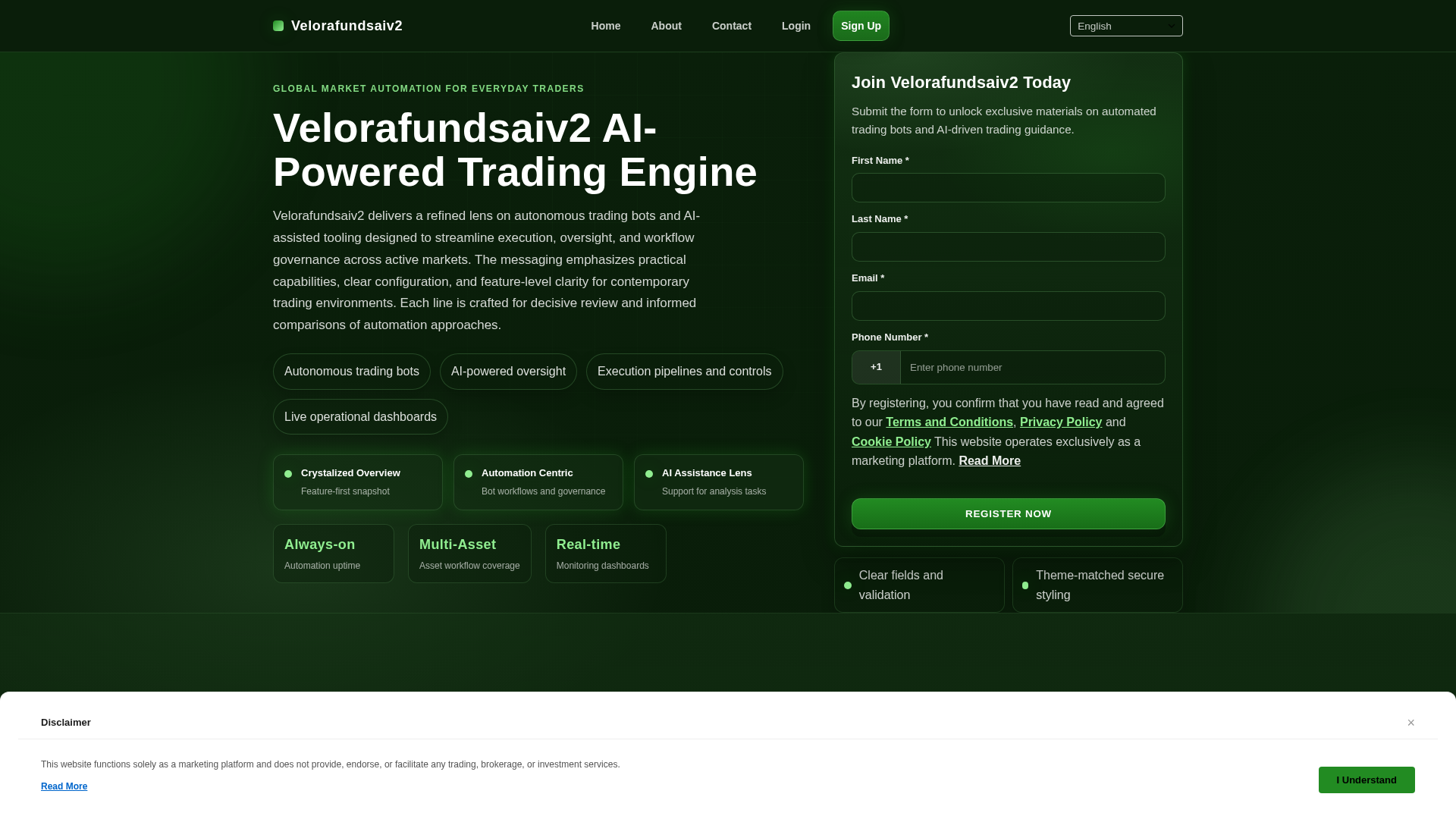Screenshot of velorafundsaiv2.shop
