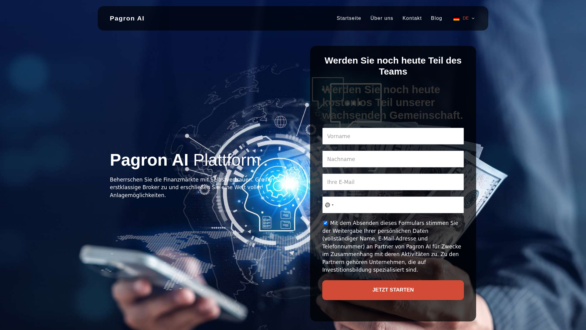 Screenshot of pagron-ai.com
