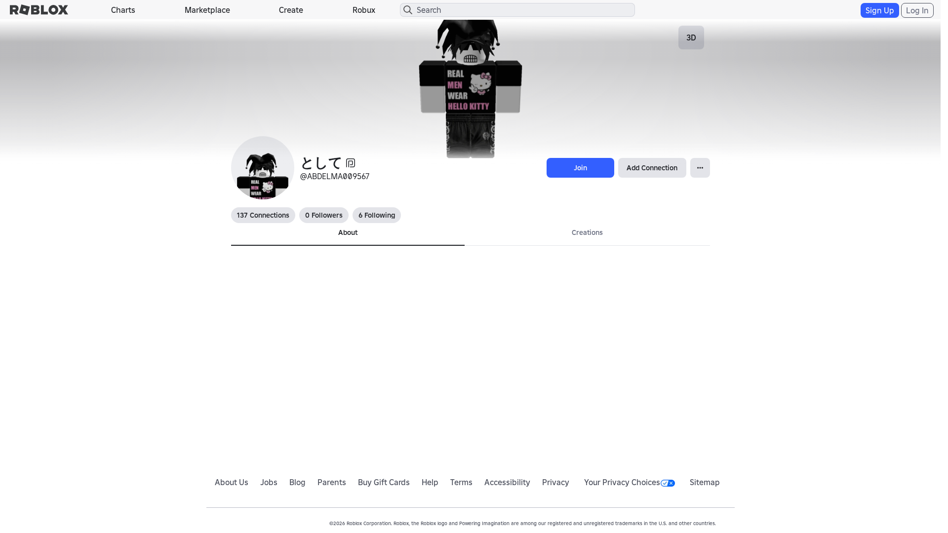 Screenshot of www.roblox.com.bi