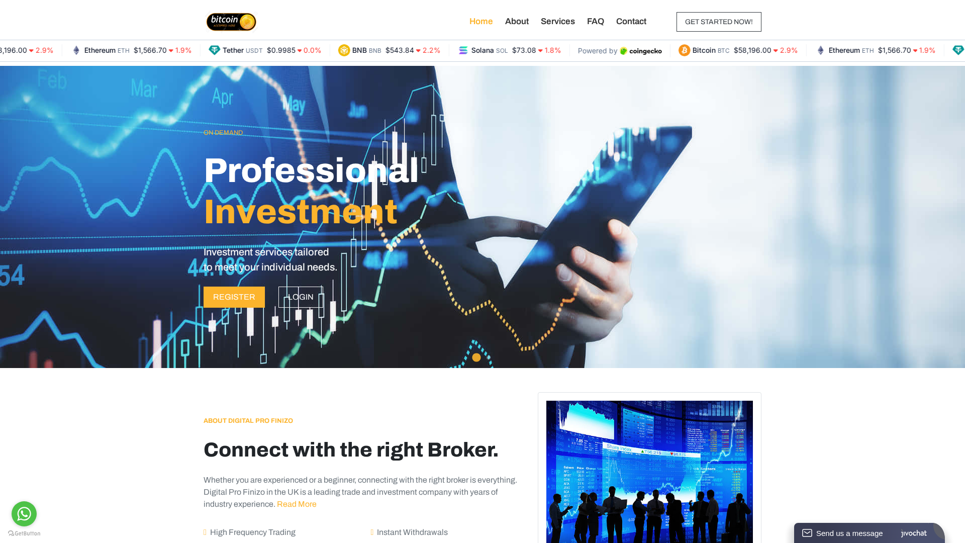 Screenshot of digitalprofinizo.com