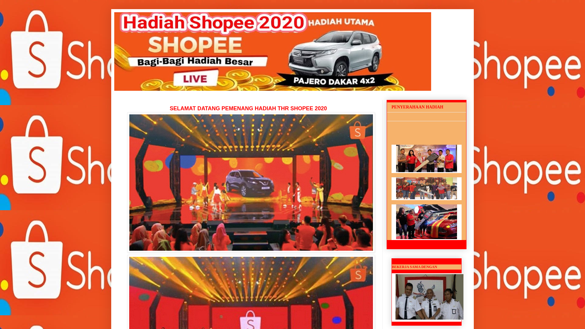 Screenshot of thrshopee227.blogspot.com