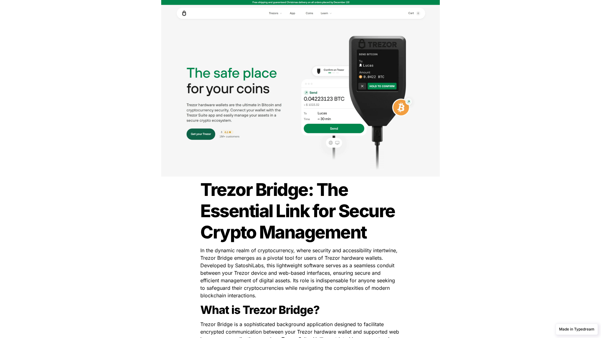 Screenshot of new-bridge.typedream.app