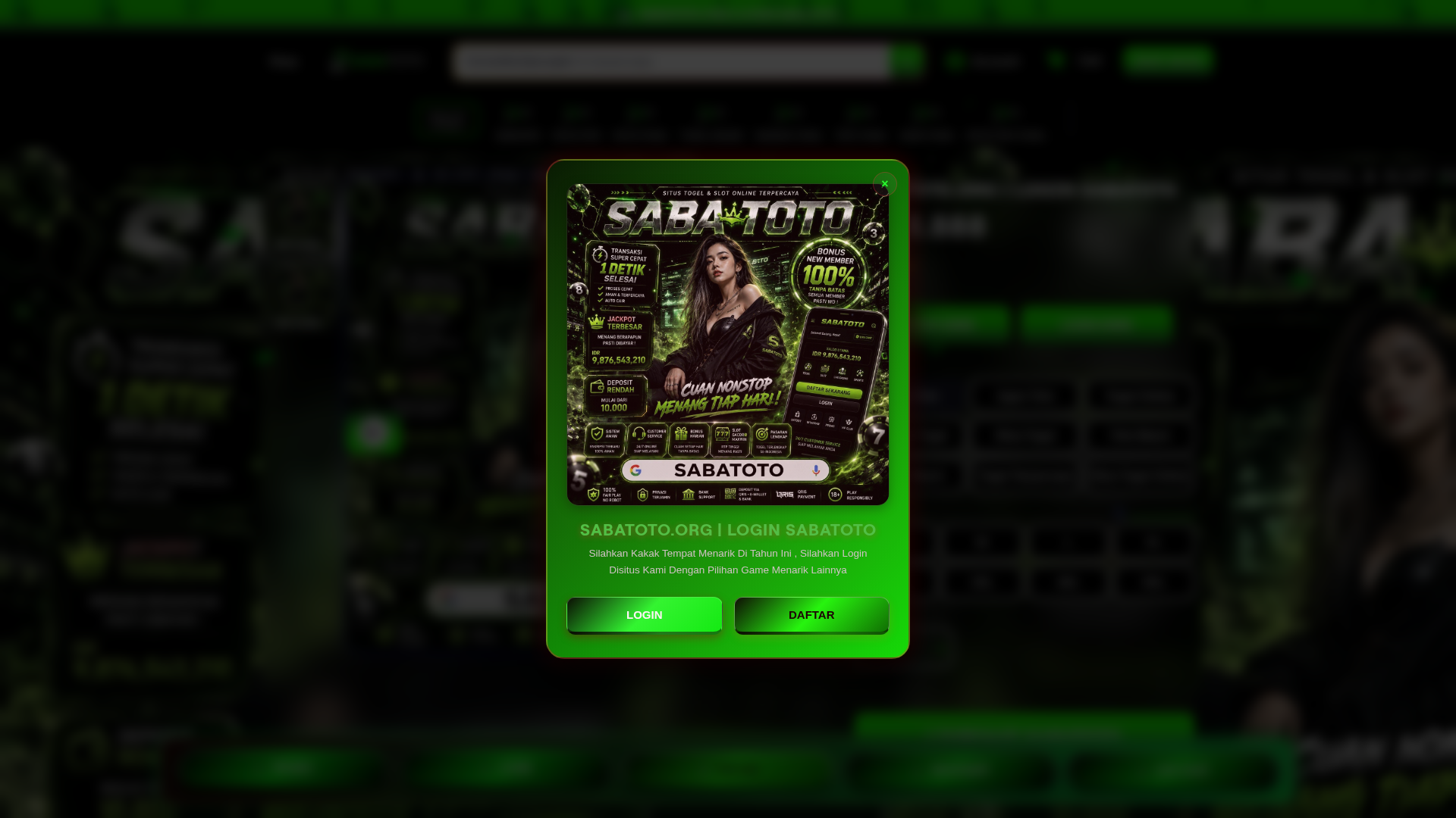 Screenshot of sabatoto.org