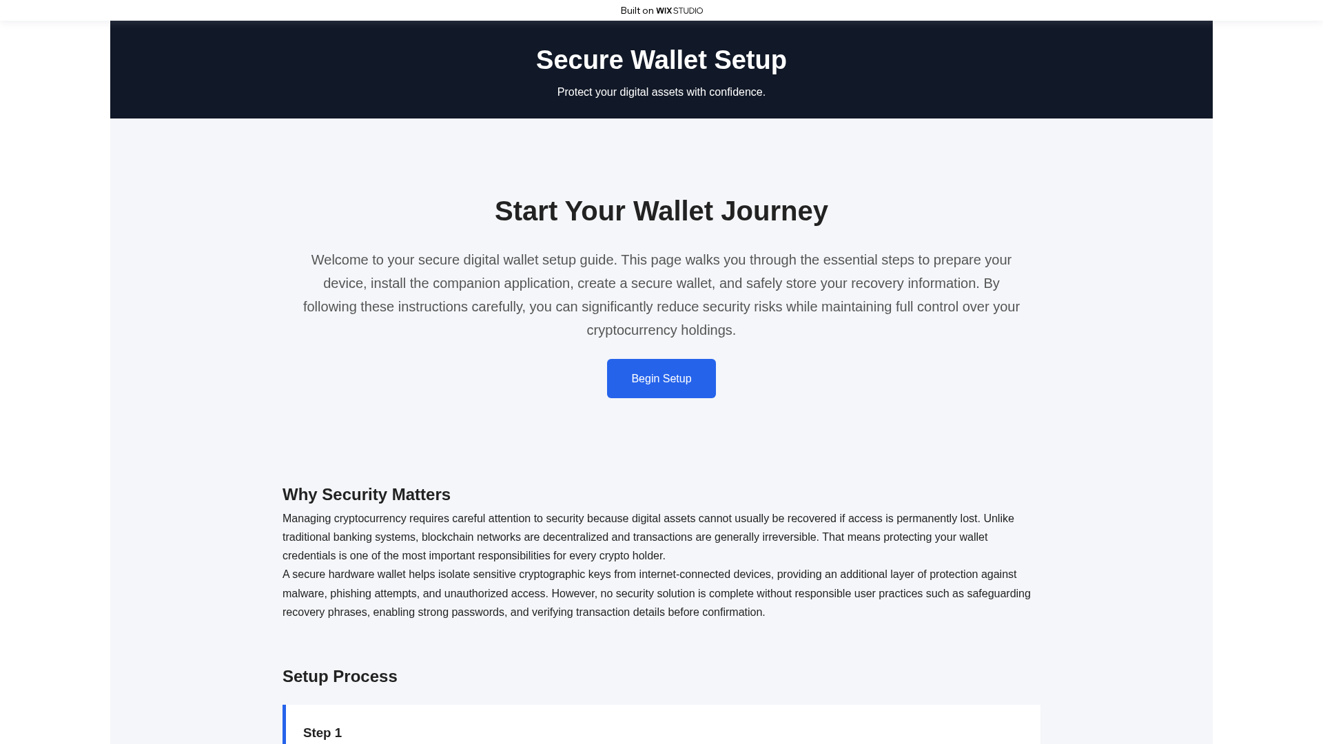 Screenshot of startapps-ledgrr.wixstudio.com