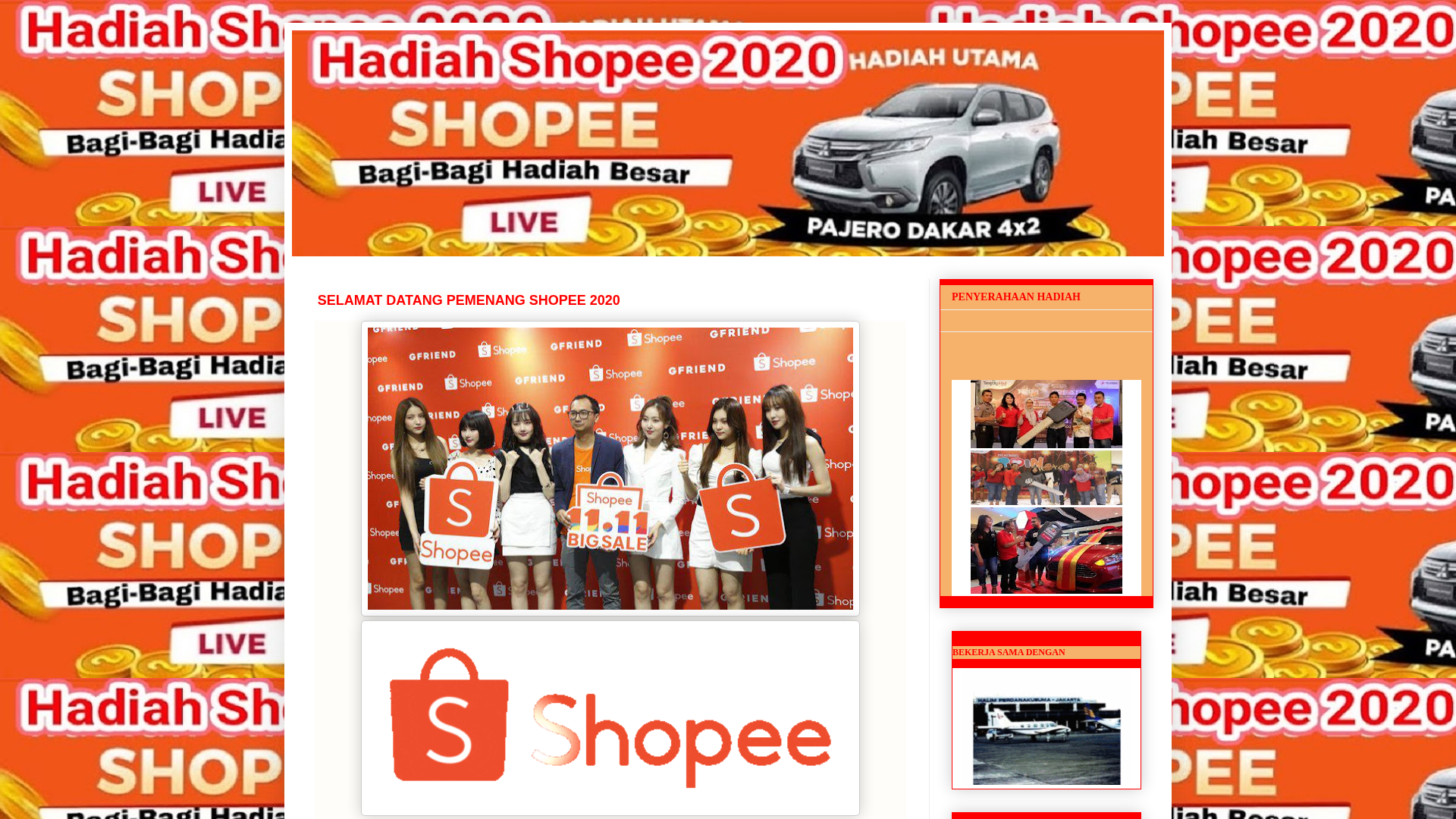Screenshot of www.undian-shopee426.blogspot.com