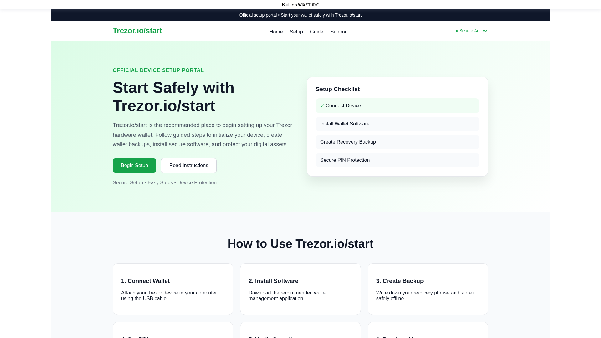 Screenshot of beginstart-en.wixstudio.com