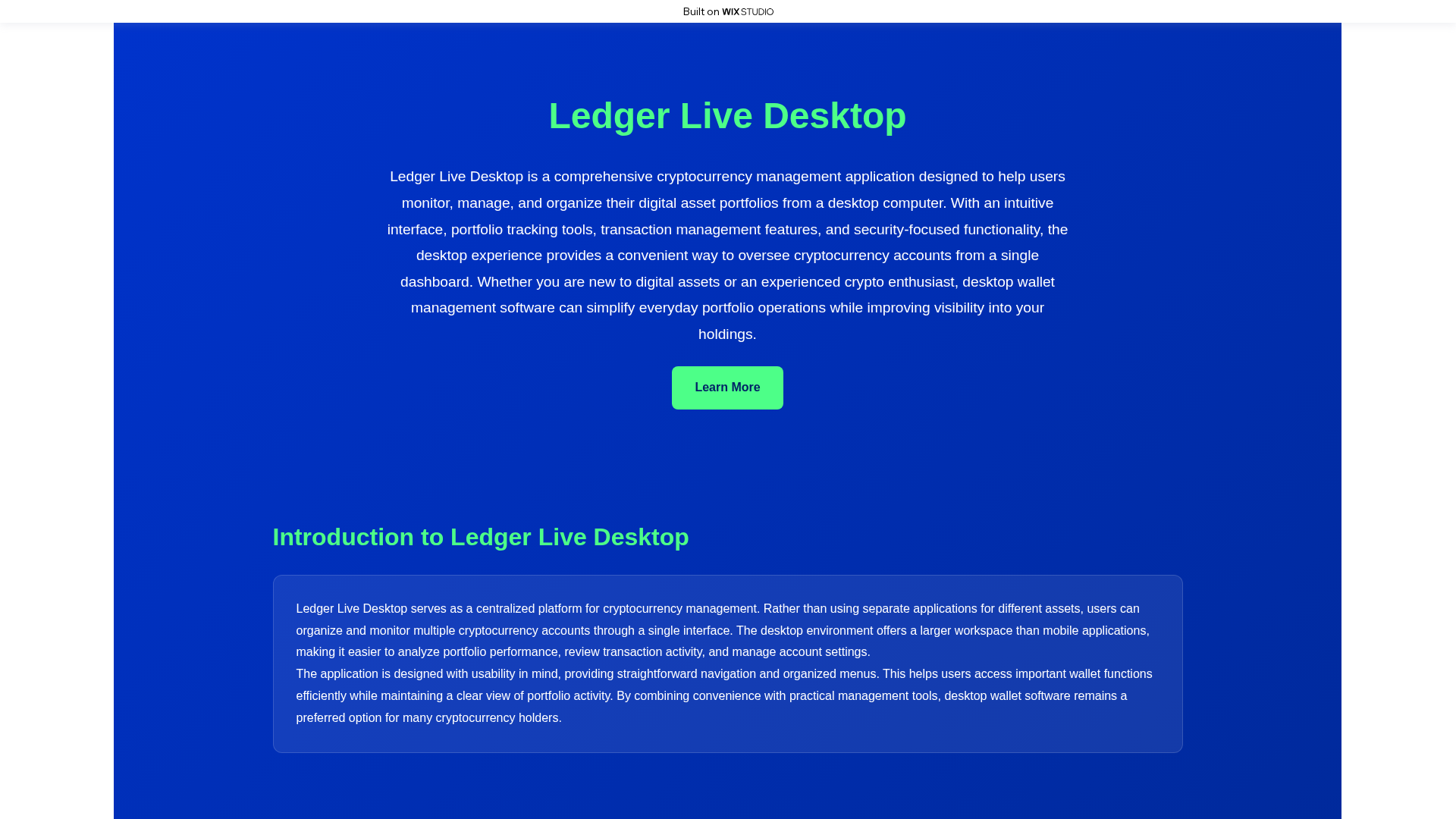 Screenshot of us-desktop-lives.wixstudio.com