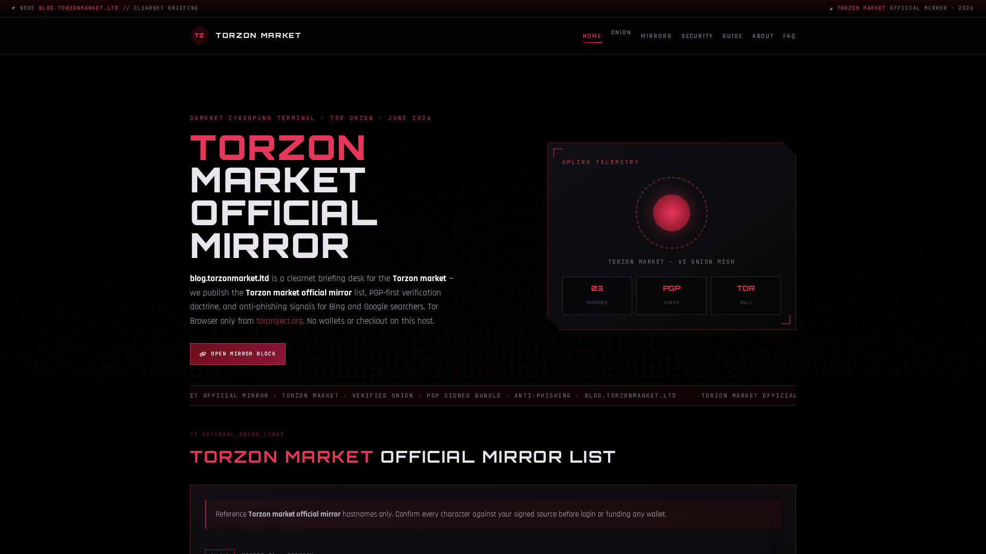 Screenshot of blog.torzonmarket.ltd