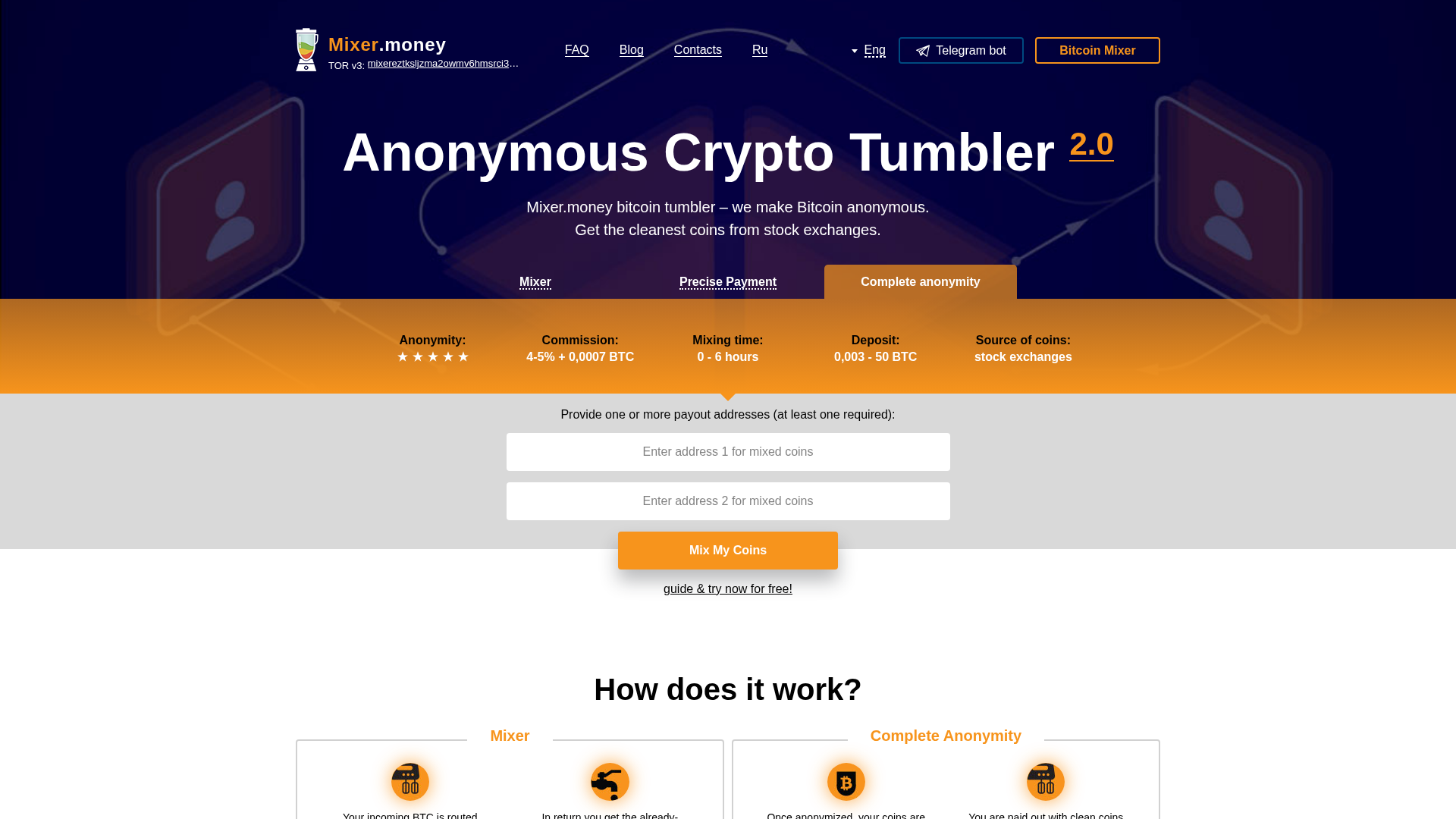 Screenshot of mixermoney.it.com