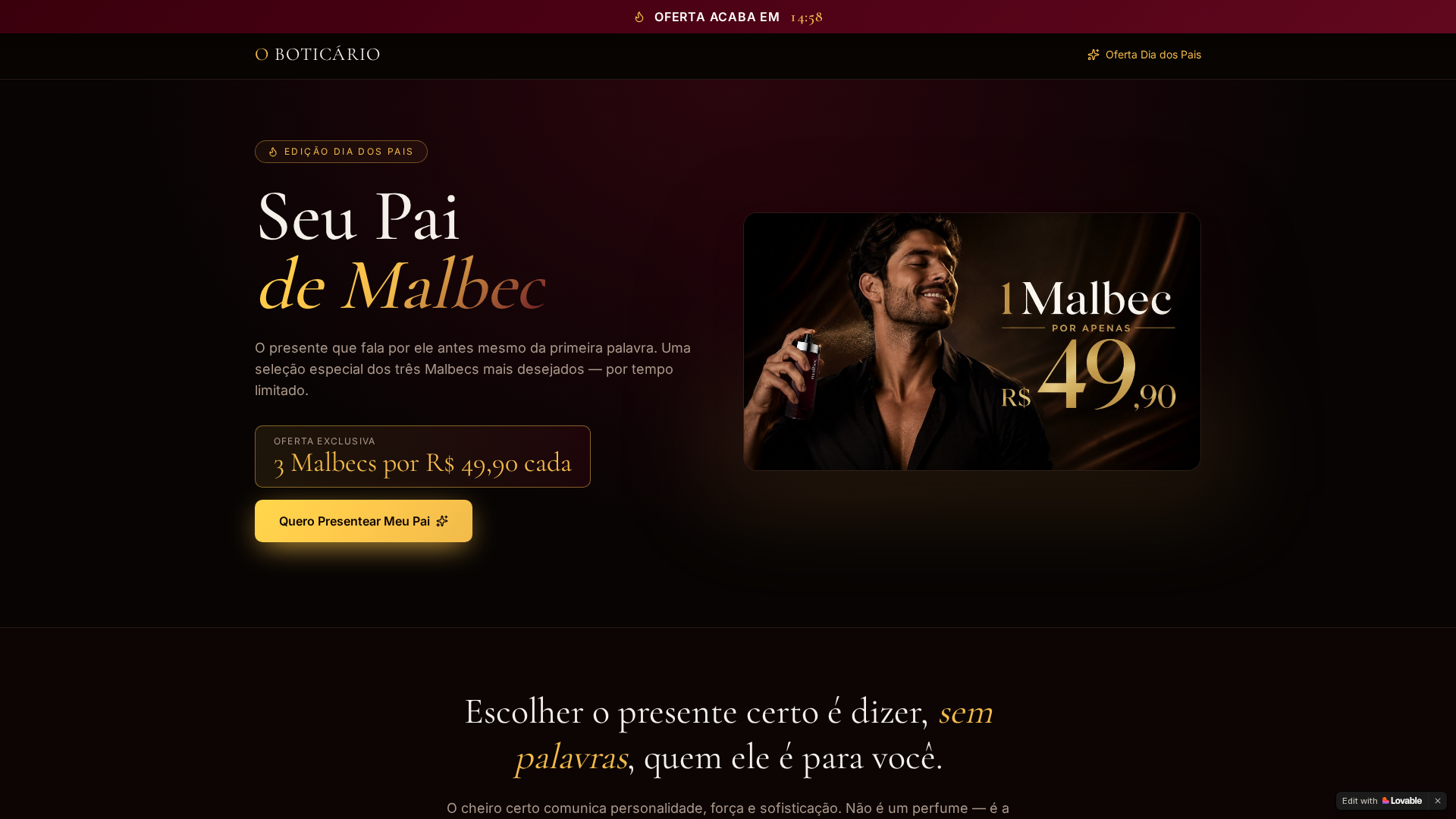 Screenshot of promocaodospais.lovable.app