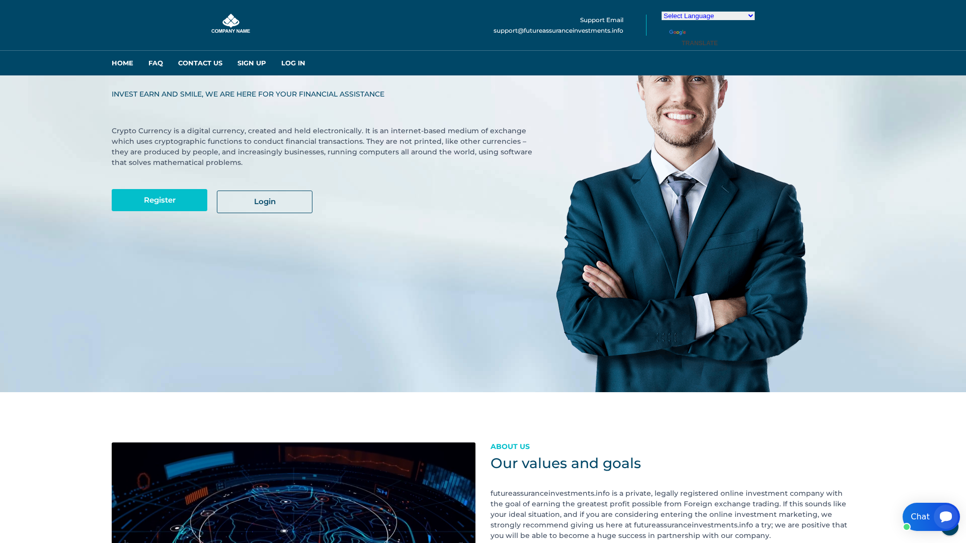Screenshot of futureassuranceinvestments.info