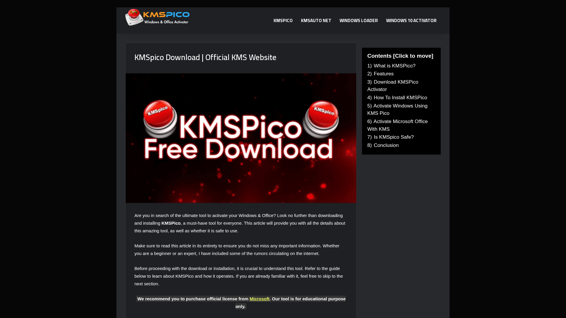 Screenshot of kmspico.zip