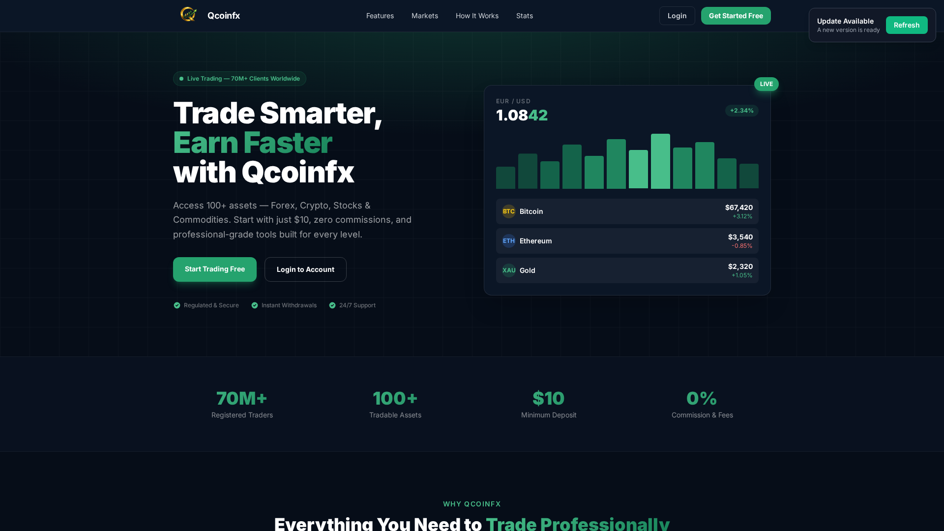 Screenshot of qcoinfx.com
