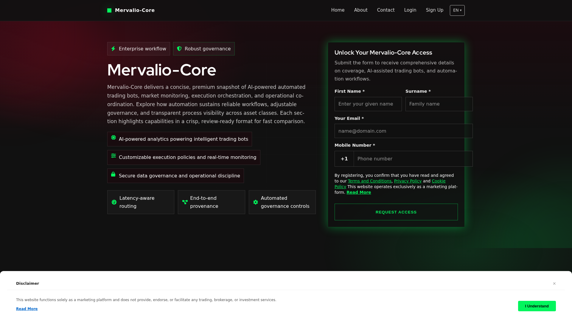 Screenshot of mervalio-core.click