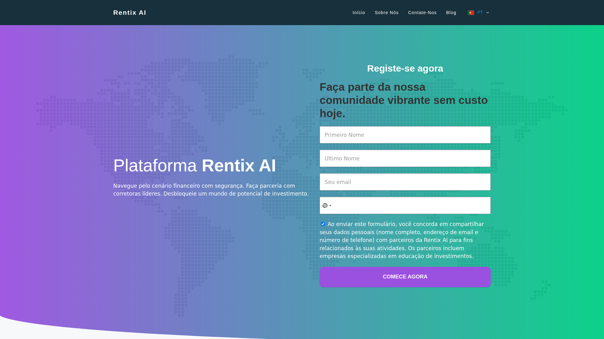 Screenshot of rentixaiapp.com
