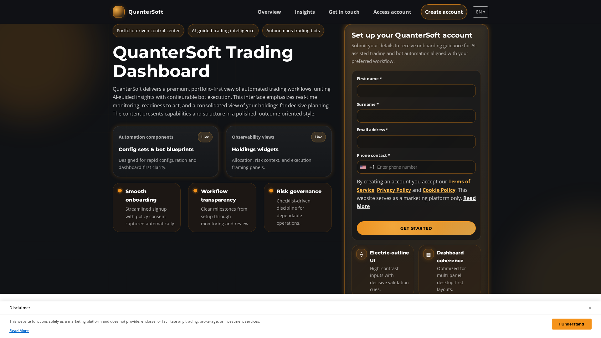 Screenshot of quantersoftplatform.com