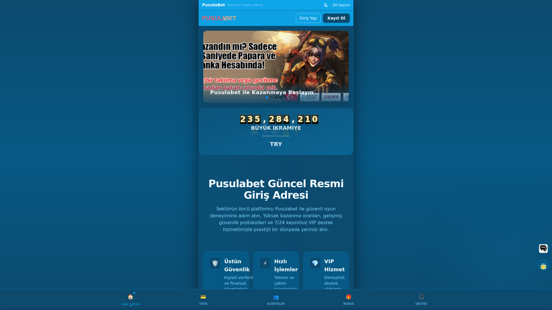 Screenshot of pusulabetguncel.info