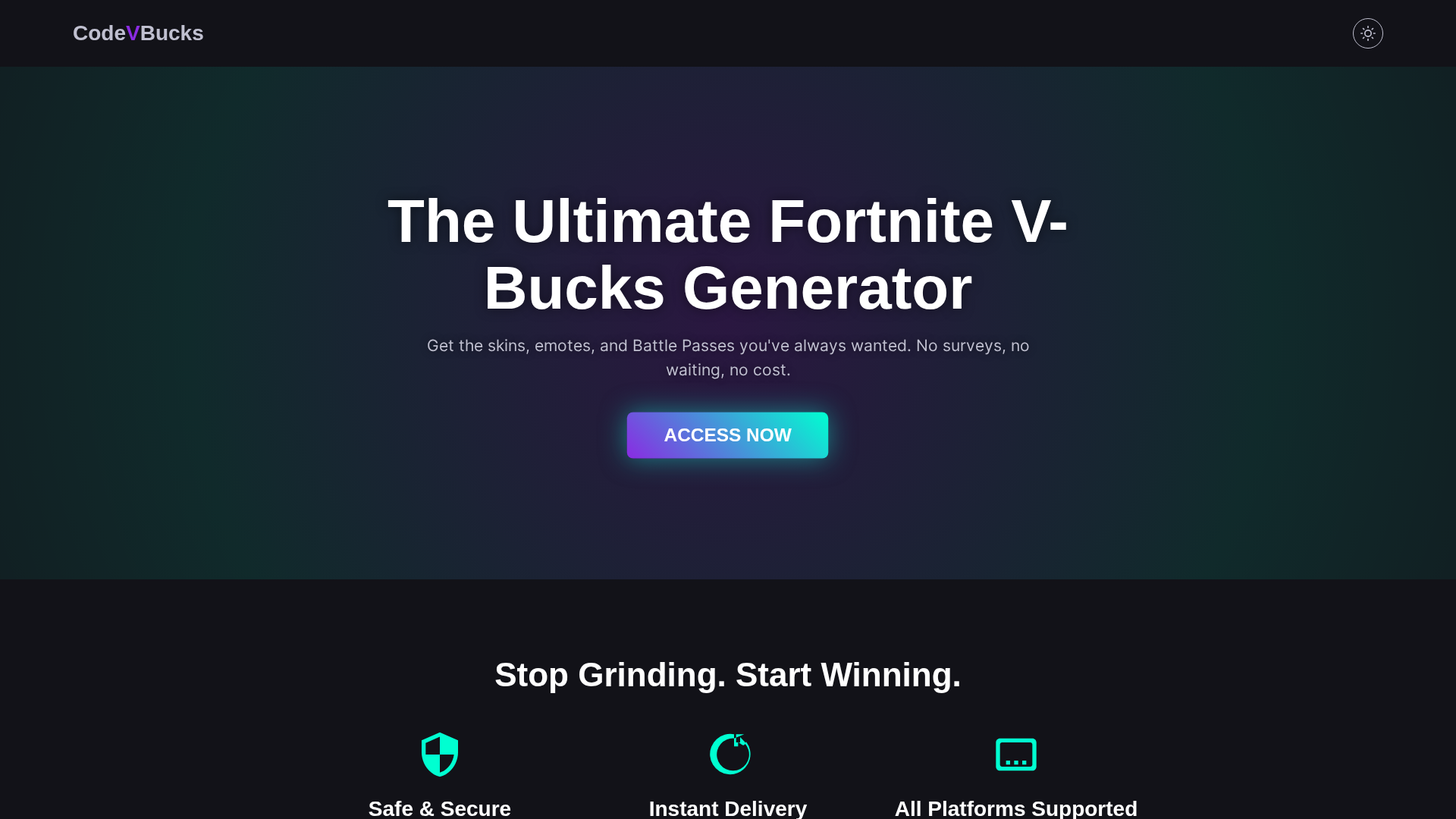 Screenshot of codevbucksorg.pages.dev