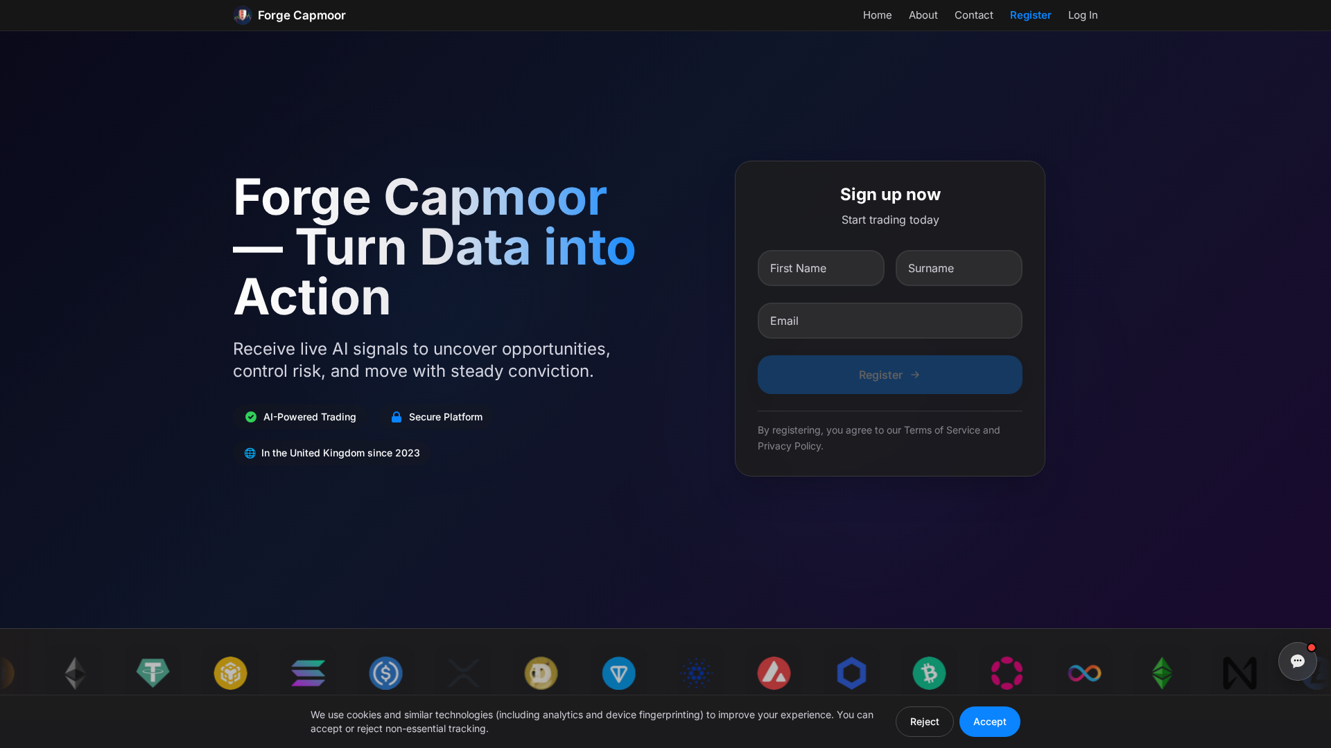 Screenshot of forge-capmoor.today