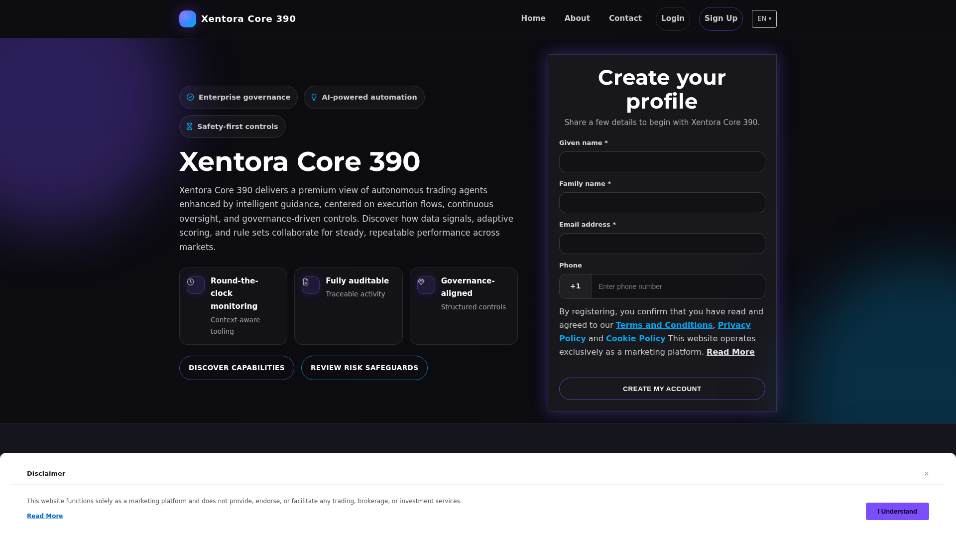 Screenshot of xentora-core390.pro
