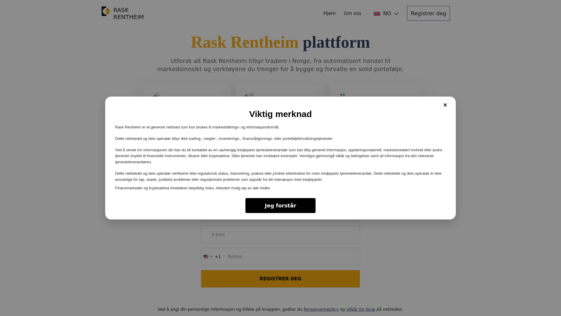 Screenshot of raskrentheim-no.com