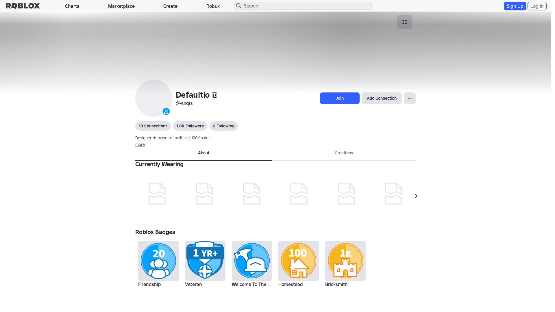 Screenshot of www.roblox.et